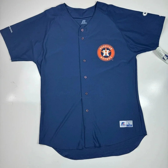 Houston Astros Men’s Baseball Navy Blue Jersey HEB NWT Size Large - Picture 4 of 11